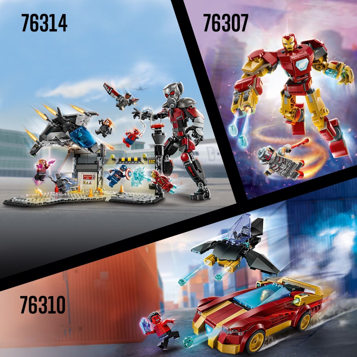 Lego Marvel - Marvel Logo Og Minifigurer - 76313