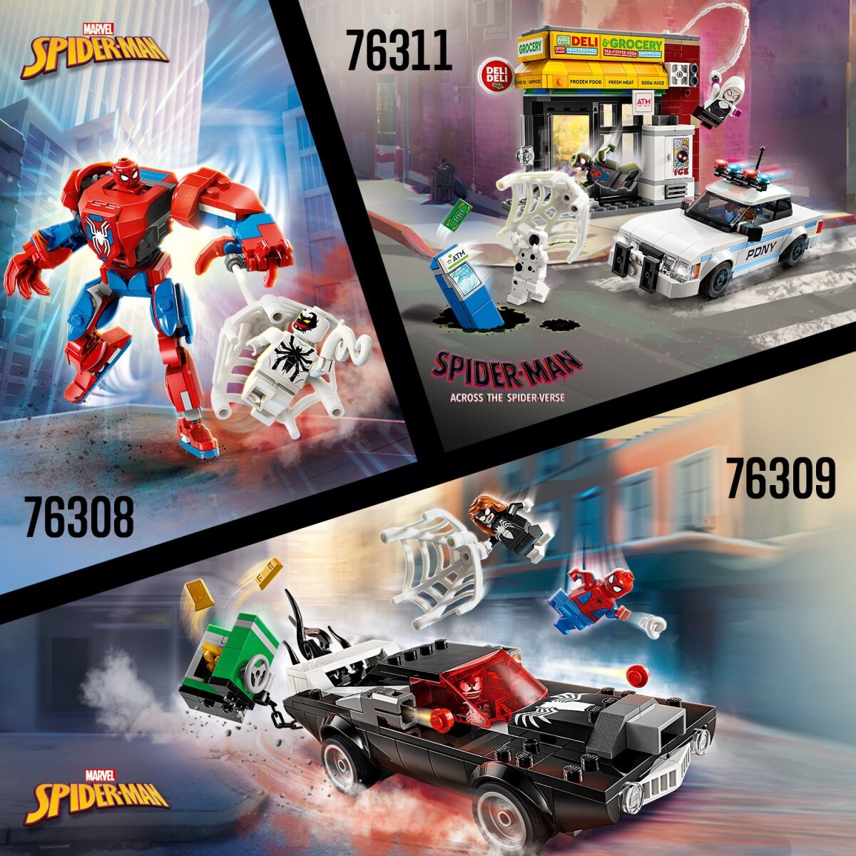 Lego Marvel Spiderman - Spider-Man Mod Venom Muskelbil - 76309
