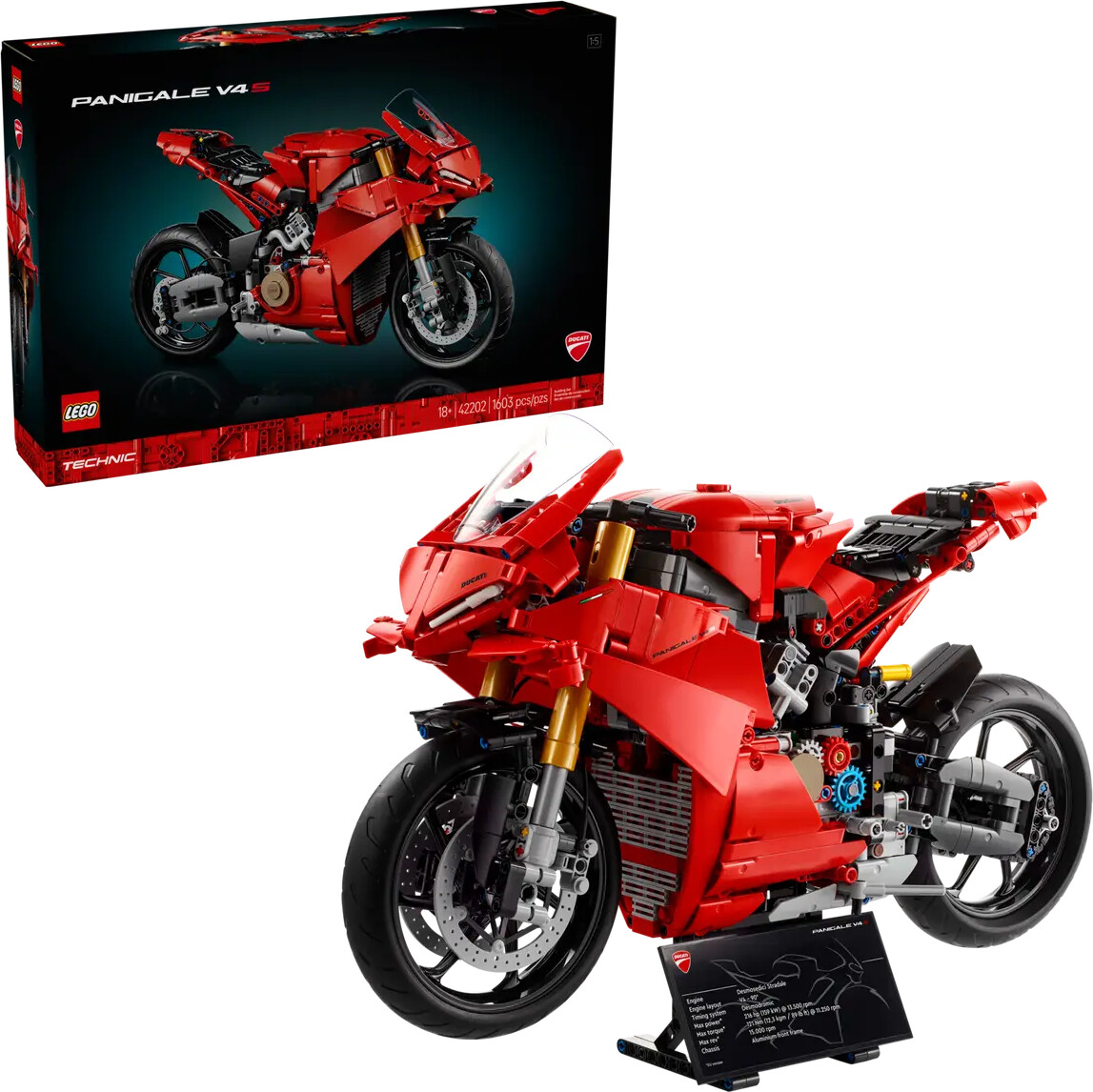 Lego Technic - Ducati Panigale V4 S-Motorcykel - 42202