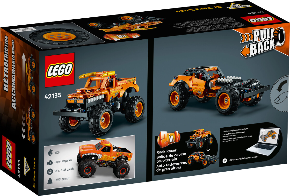 Lego Technic Monster Jam El Toro Loco - 42135 | Se tilbud og køb på Gucca.dk