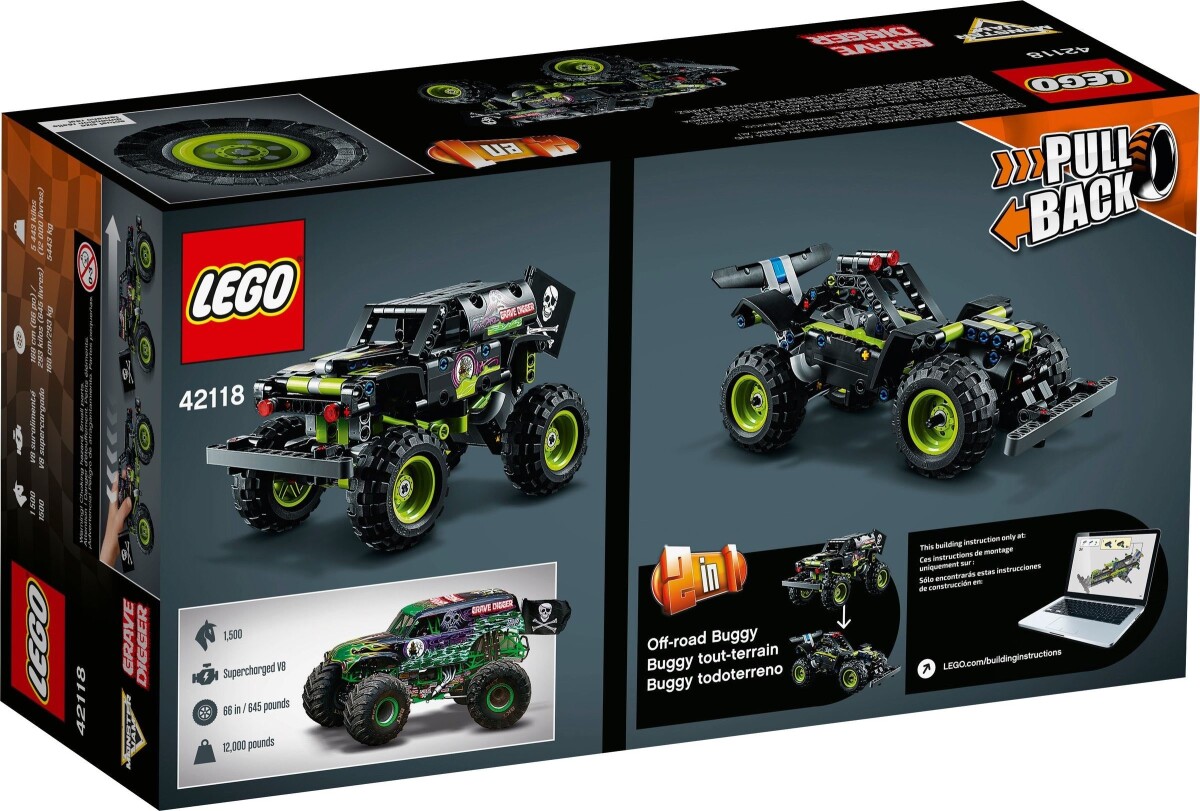 Lego Technic Monster Jam Grave Digger 42118 Se Tilbud Og Køb På Gucca Dk