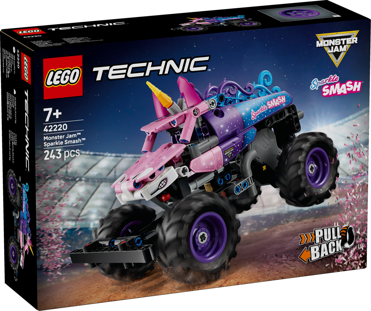Lego 42220 - Monster Jam Sparkle Smash Pull-Back - Technic