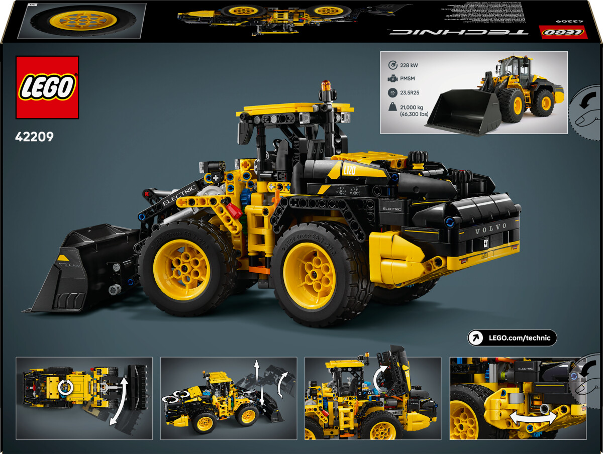 Lego Technic - Volvo L120 - Elektrisk Gummiged - 42209