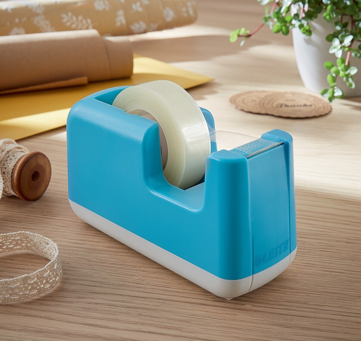 Leitz - Cosy Tape Dispenser Inkl Tape - Blå