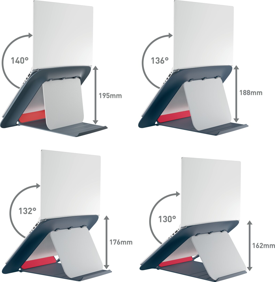 Leitz - Cozy Laptop Stander - Grå