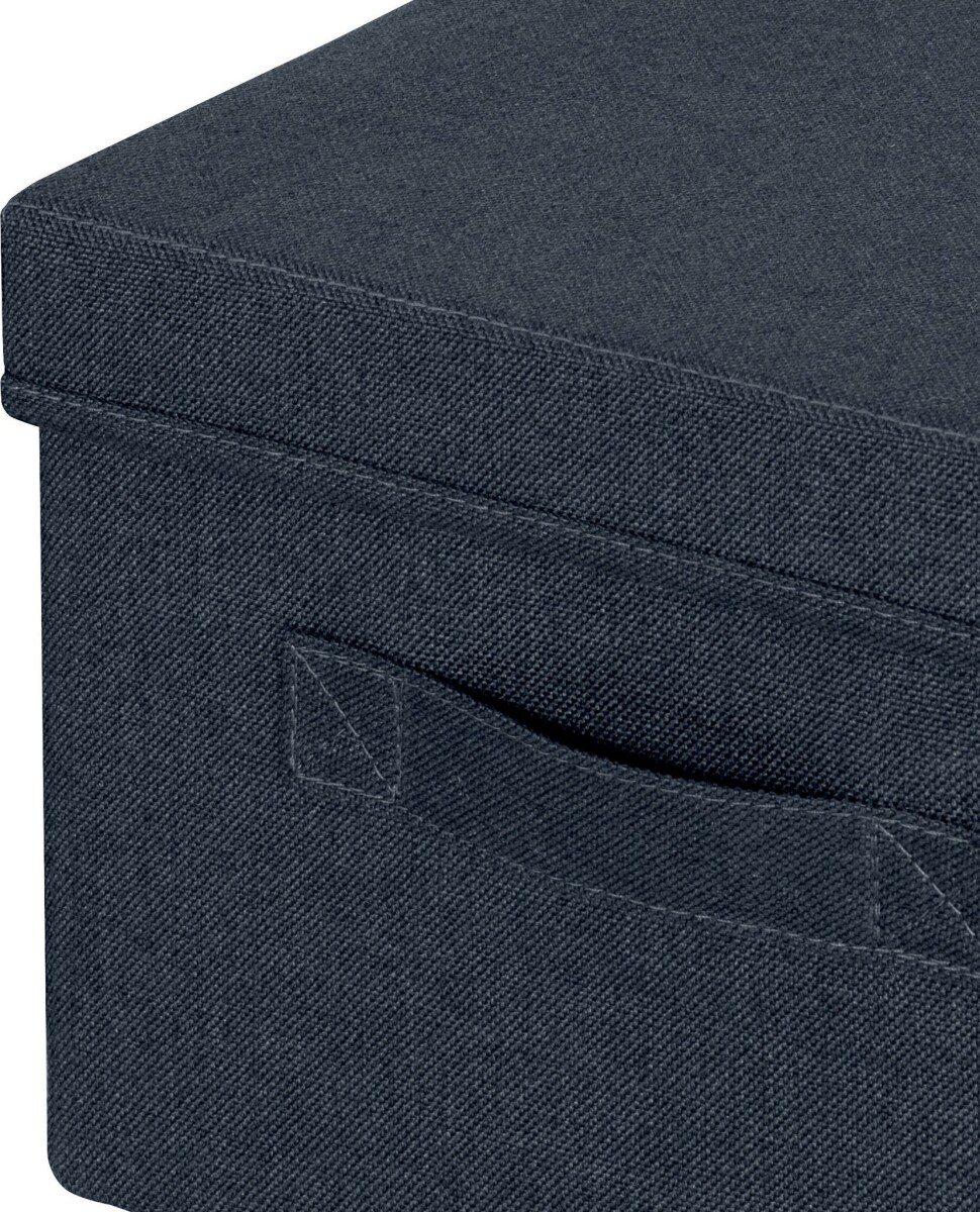 Leitz - Opbevaringskasse Med Låg - Foldbar - Stof - 2 Stk - Grå