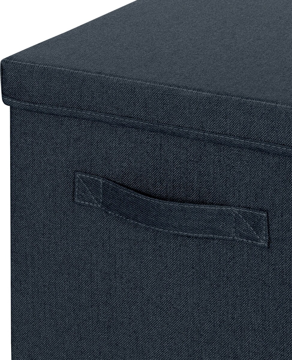 Leitz - Opbevaringskasse Med Låg - Foldbar - Stof - 2 Stk - Grå