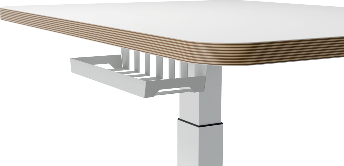 Hæve Sænkebord - Elektrisk - Hvid - 80X60 Cm - Leitz