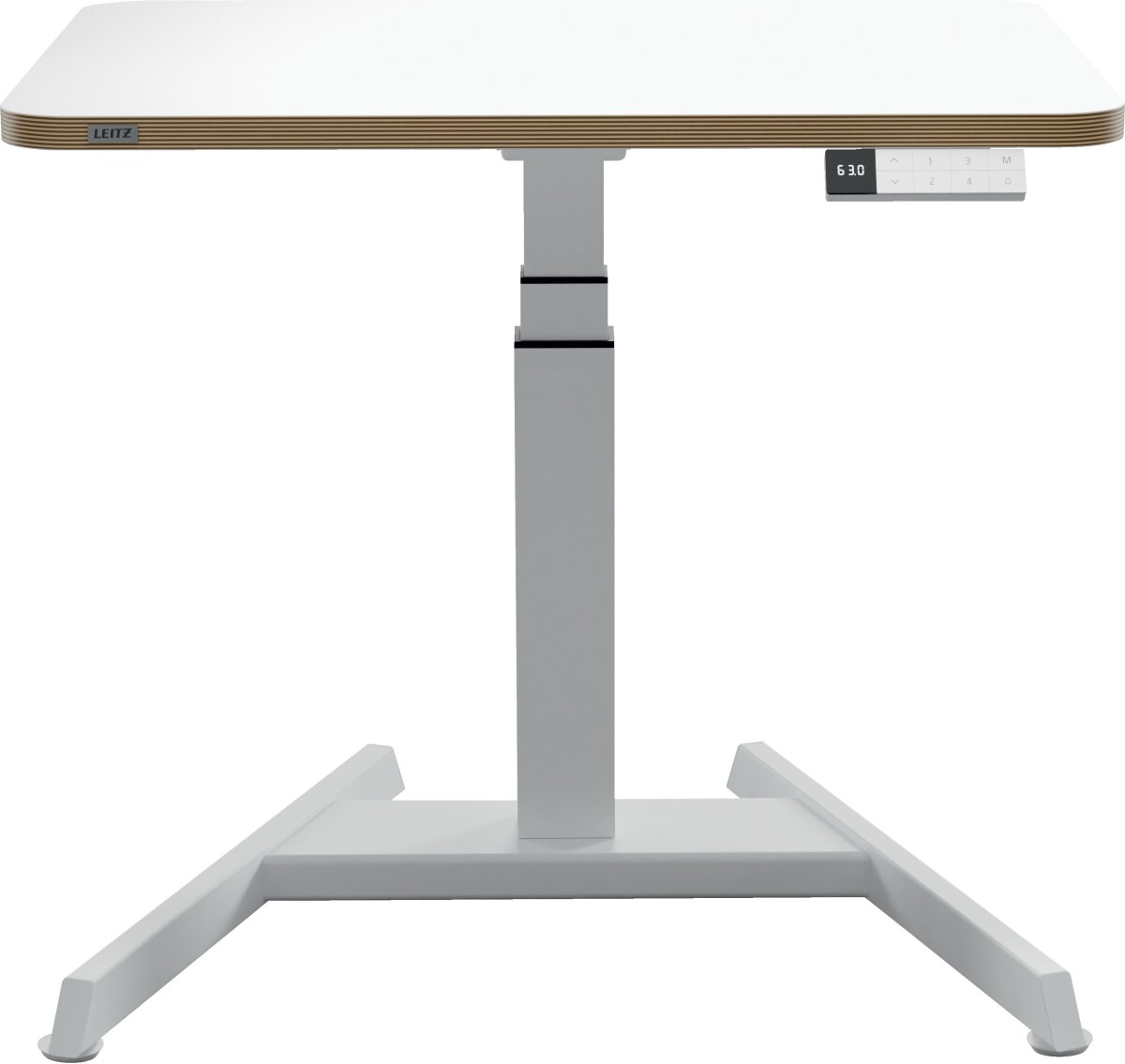 Hæve Sænkebord - Elektrisk - Hvid - 80X60 Cm - Leitz
