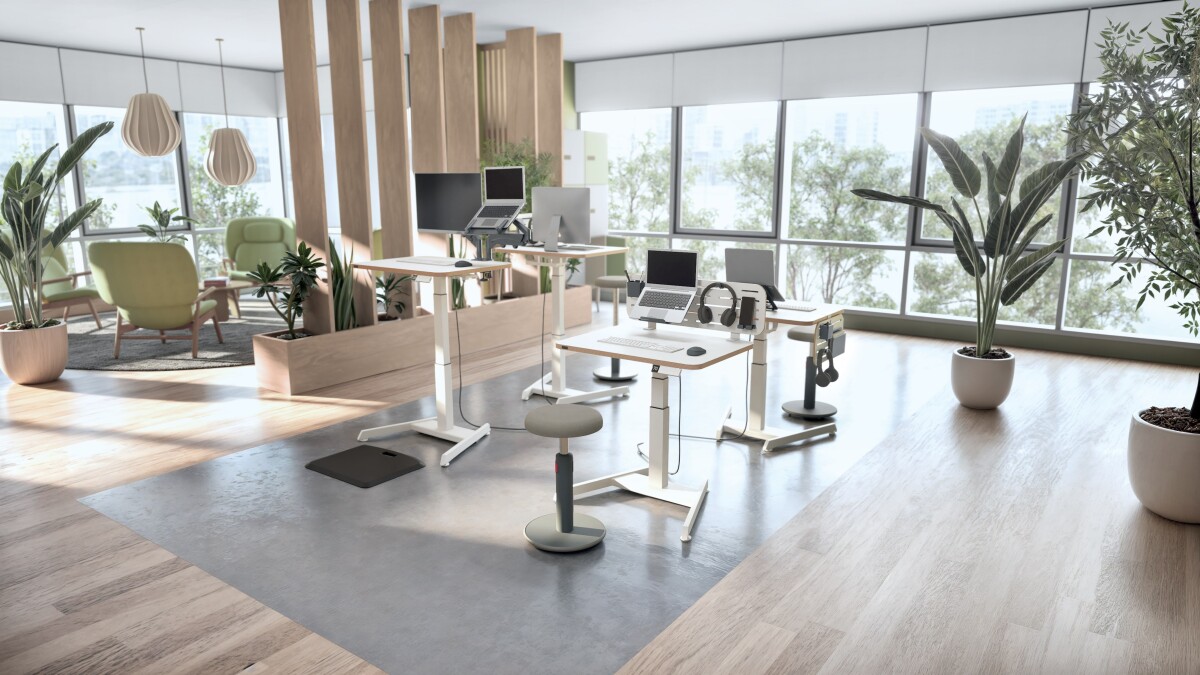 Leitz - Standing Stool Active Comfort Seat Dark Grey