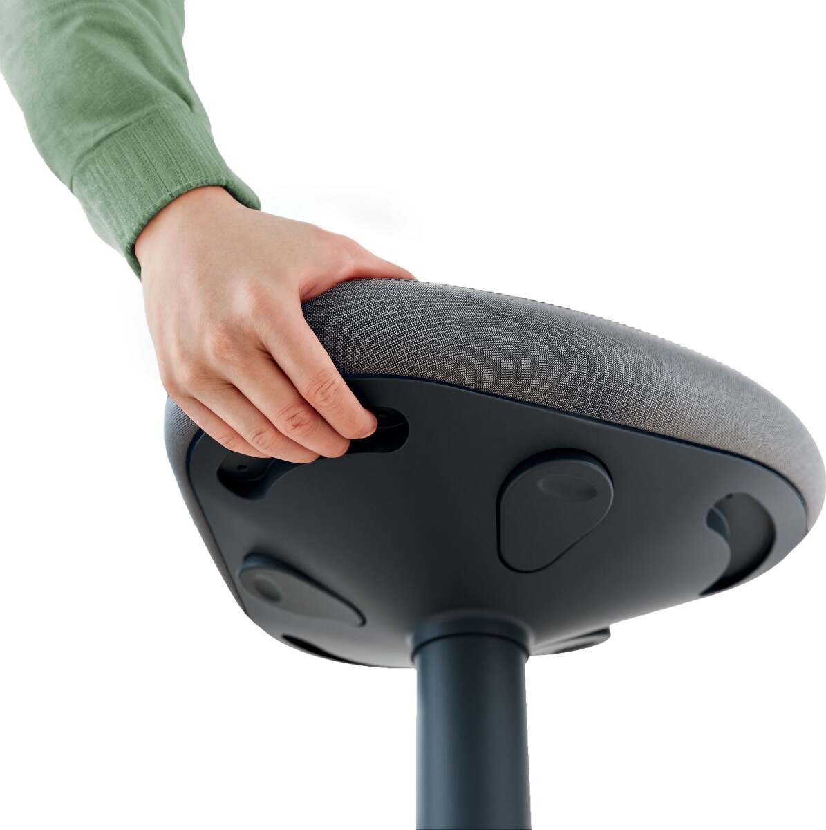 Leitz - Standing Stool Active Comfort Seat Dark Grey