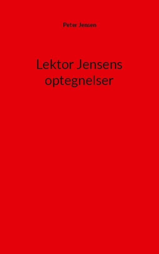 Lektor Jensens Optegnelser