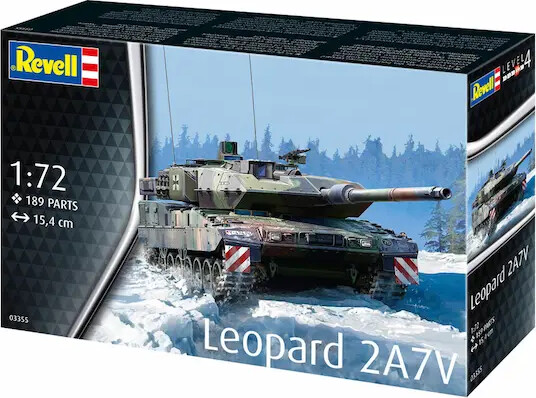 Revell - Leopard 2A7V Model Tank Byggesæt - 1 72 - 03355