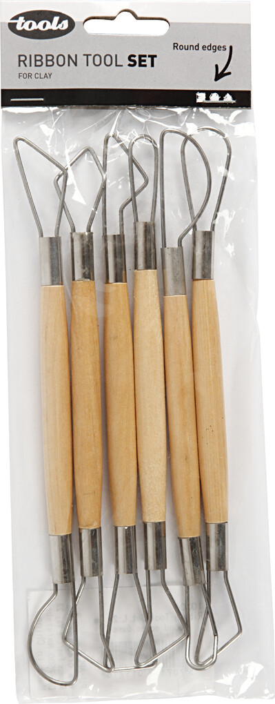Lerslynge - Runde Kanter - L 20 Cm - 6 Stk