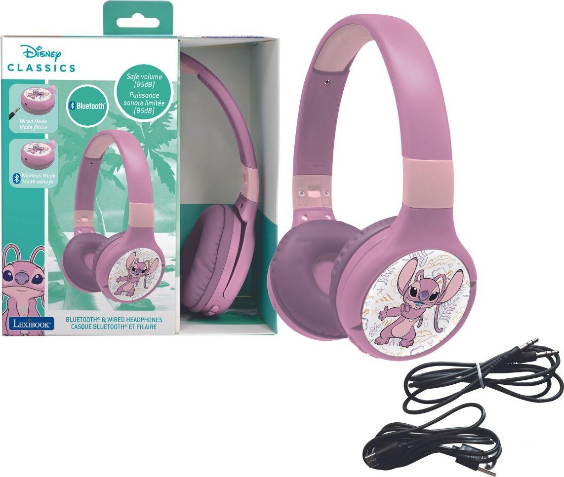 Lexibook - Høretelefoner Til Børn - Disney Angel - Bluetooth - Lilla