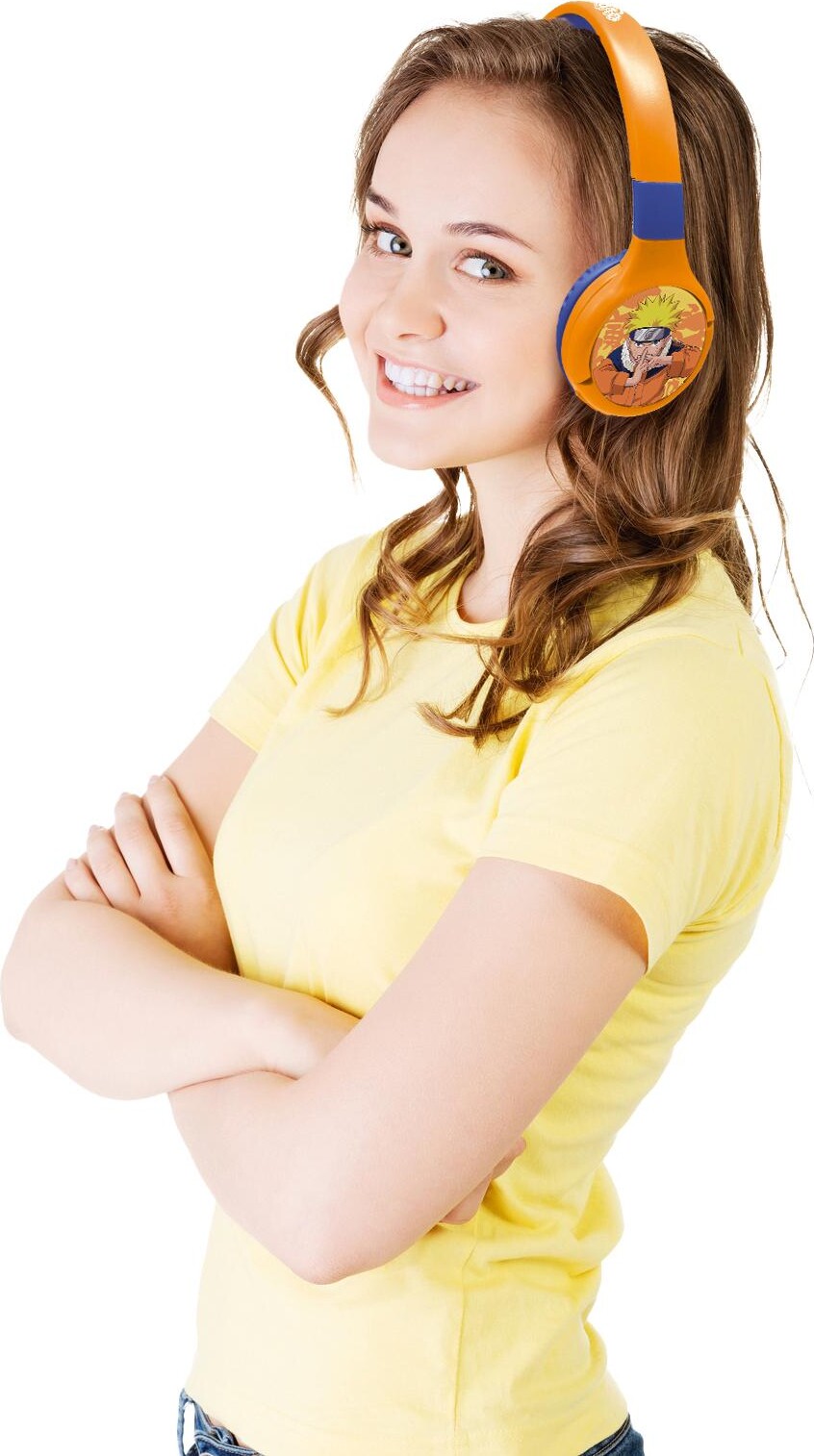 Naruto - Bluetooth Høretelefoner Til Børn - Orange Blå - Lexibook