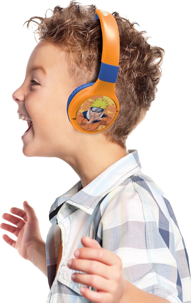 Naruto - Bluetooth Høretelefoner Til Børn - Orange Blå - Lexibook
