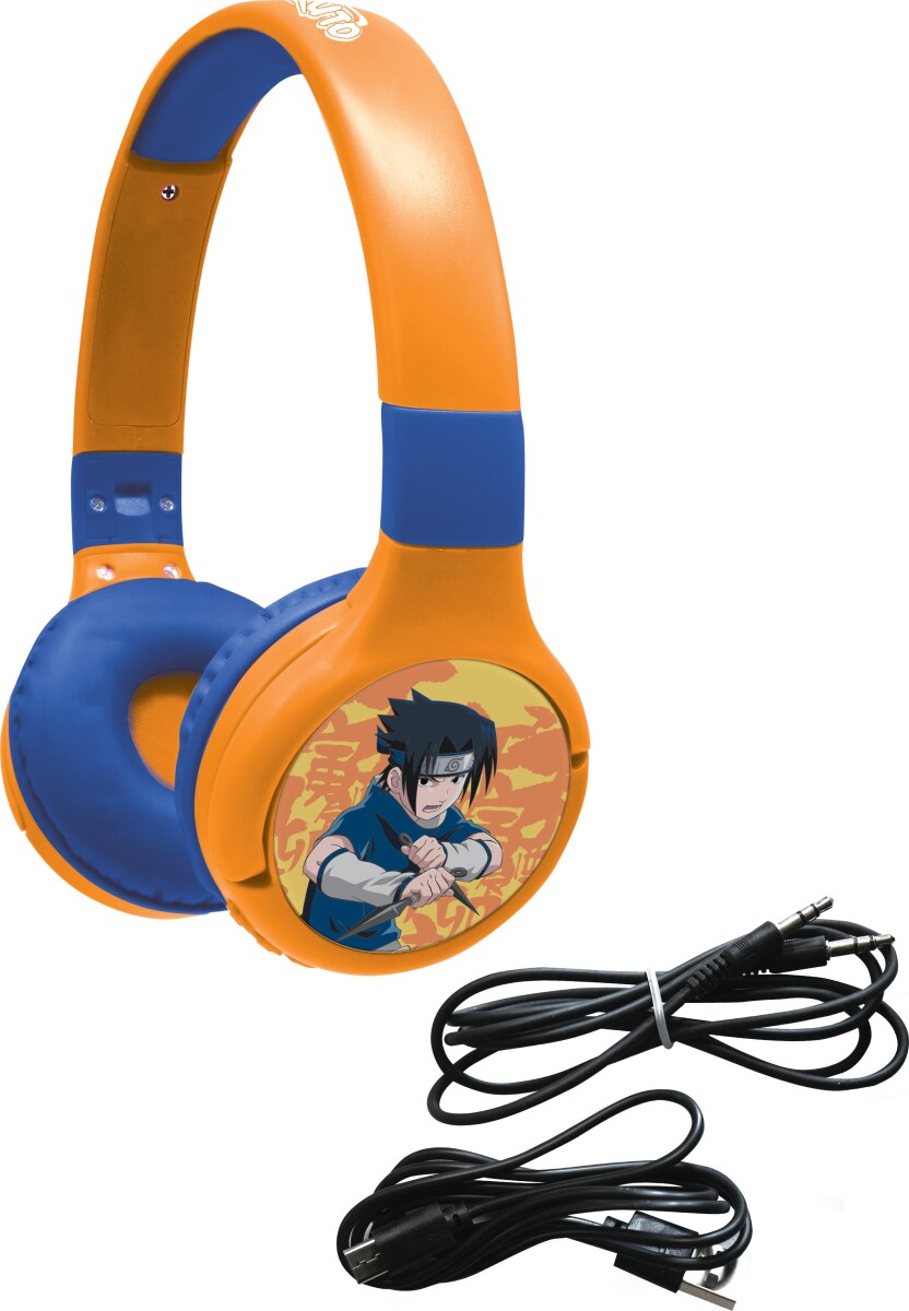 Naruto - Bluetooth Høretelefoner Til Børn - Orange Blå - Lexibook