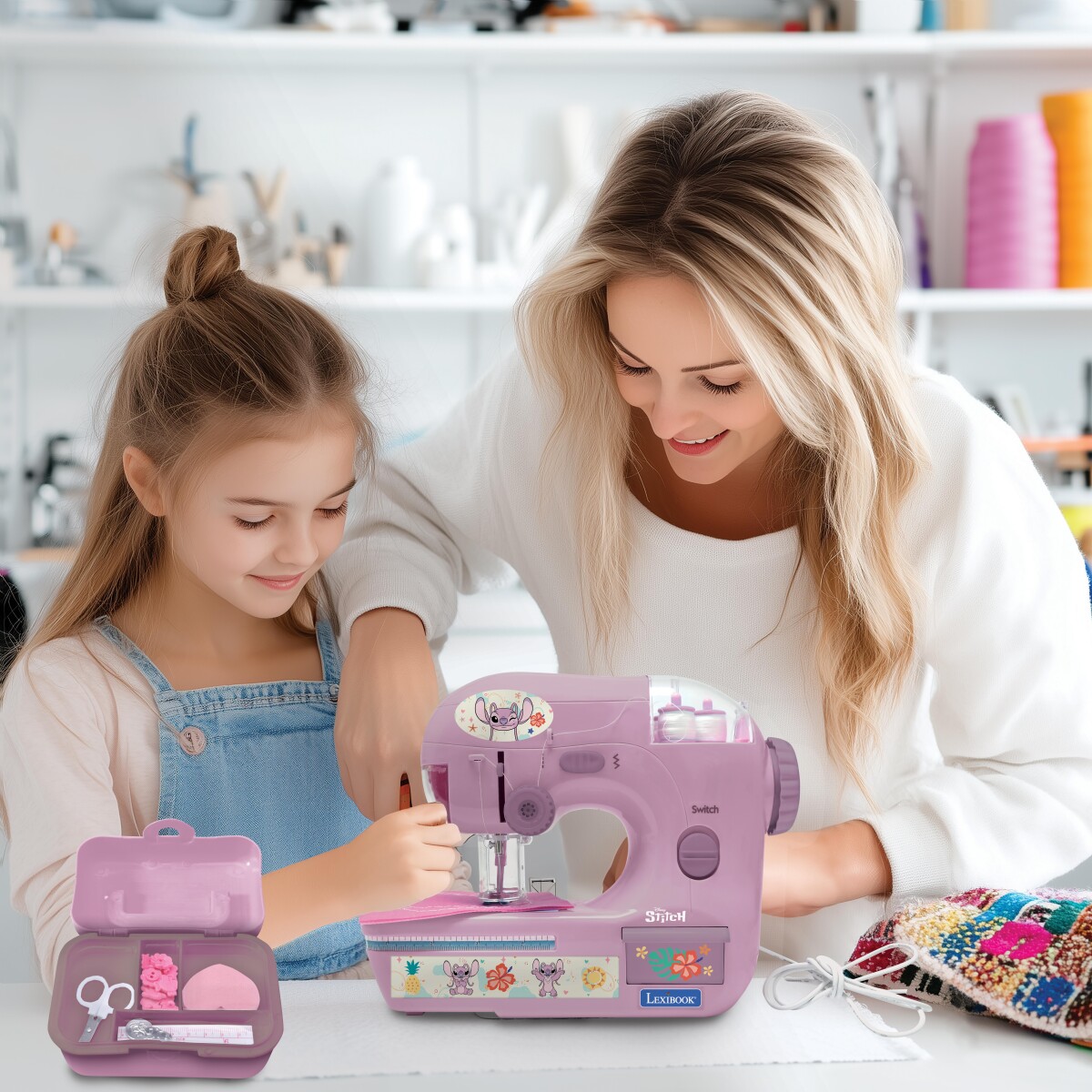 Symaskine Til Børn - Disney Stitch - Angel - Lexibook