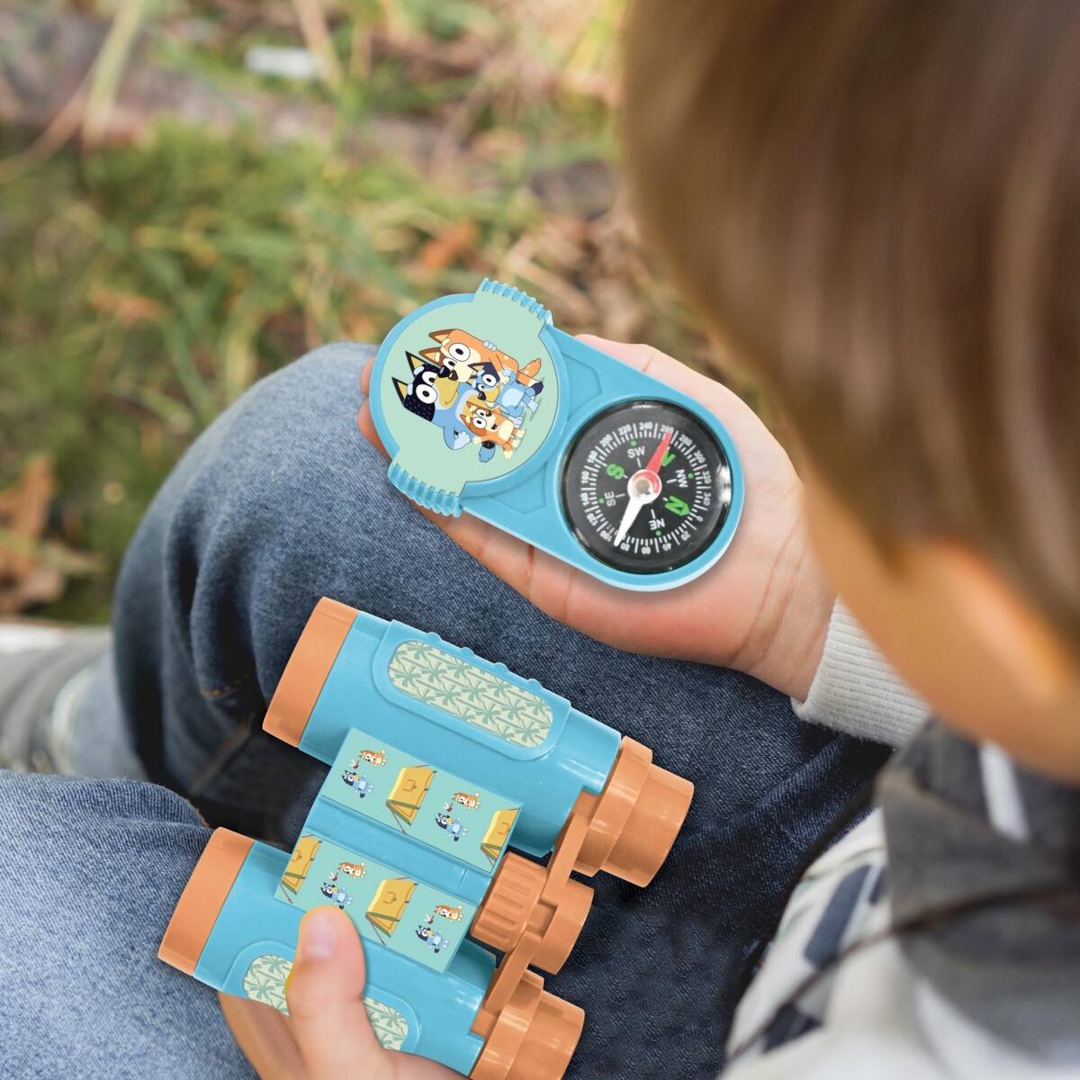 Lexibook - 5-I-1 Bluey Walkie Talkies Kikkert Kompas Lommelygte