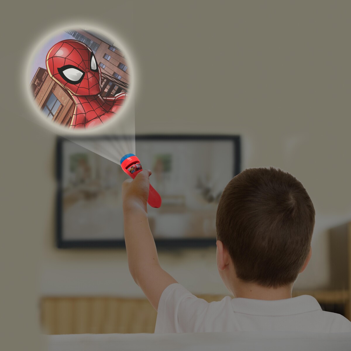Lexibook - Spiderman - Stories Projektor Og Lommelygte Til Børn