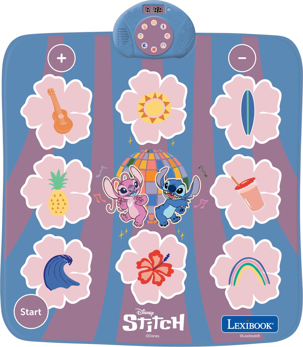 Lexibook - Stitch Electronic Dance Mat - Bluetooth Dansemåtte