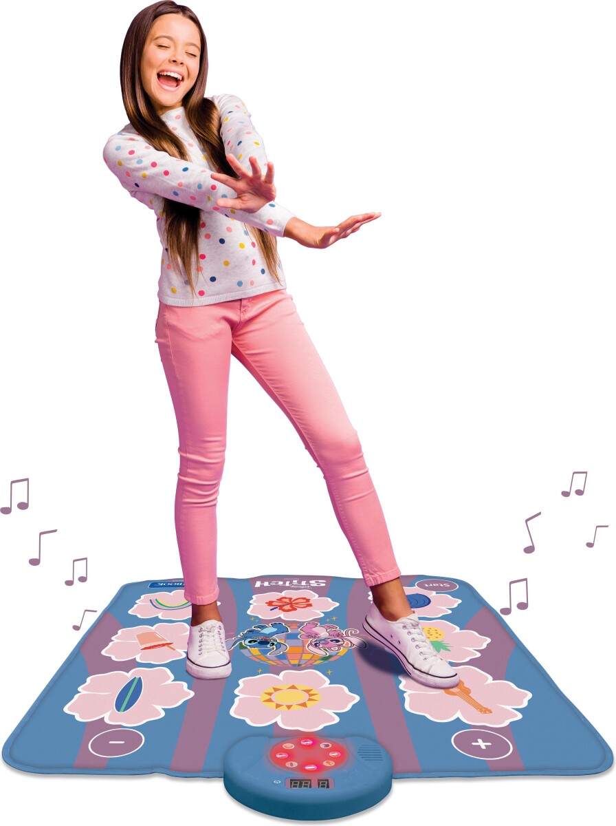 Lexibook - Stitch Electronic Dance Mat - Bluetooth Dansemåtte