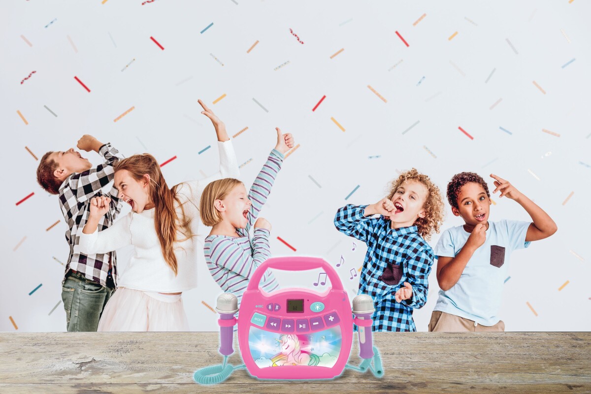 Bluetooth Højtaler Med 2 Mikrofoner - Enhjørning - Lexibook