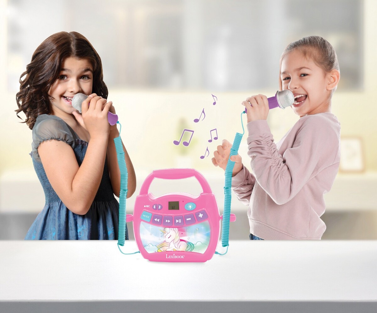 Bluetooth Højtaler Med 2 Mikrofoner - Enhjørning - Lexibook