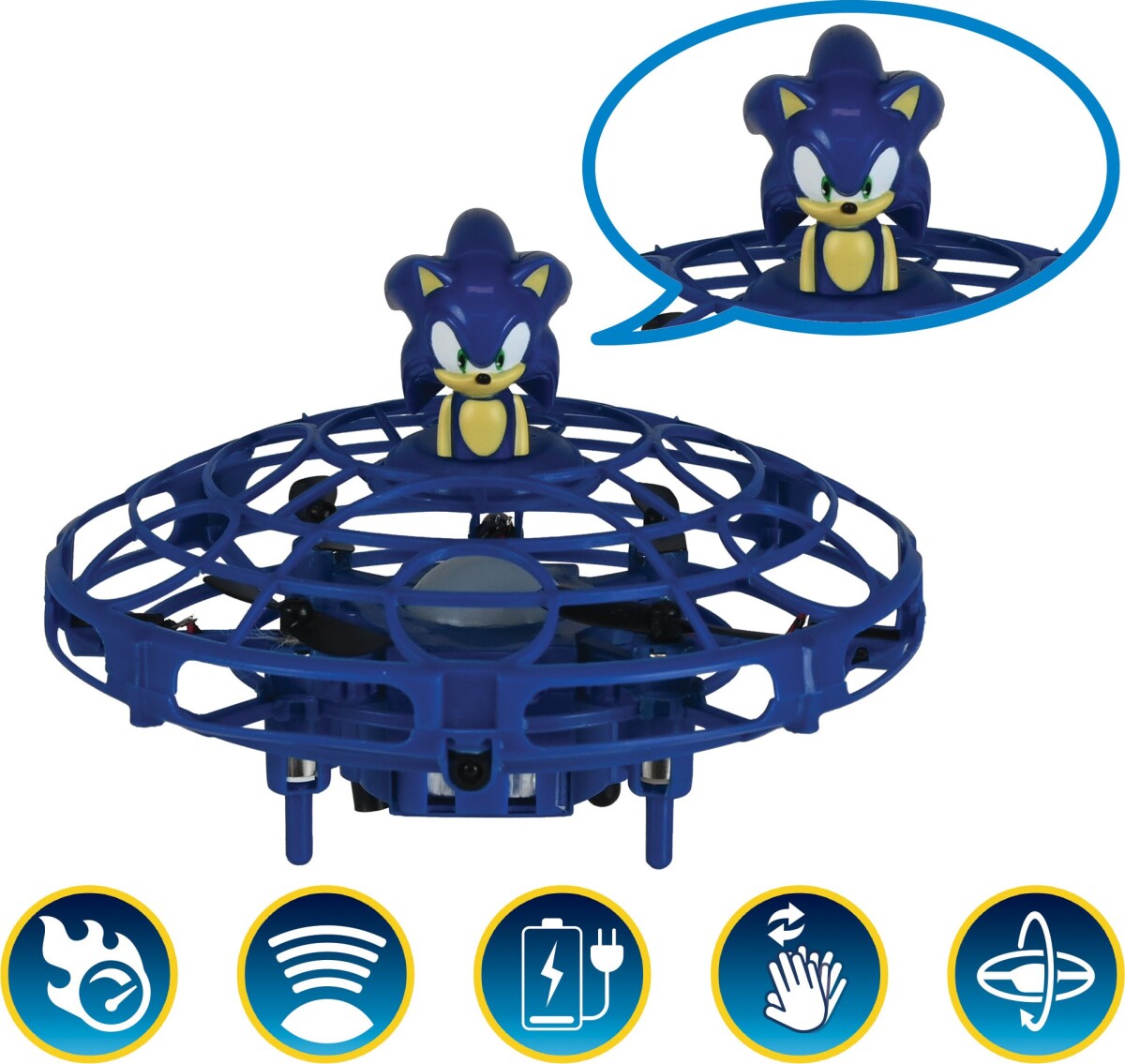 Lexibook - Flying Sonic - Drone Med Figur