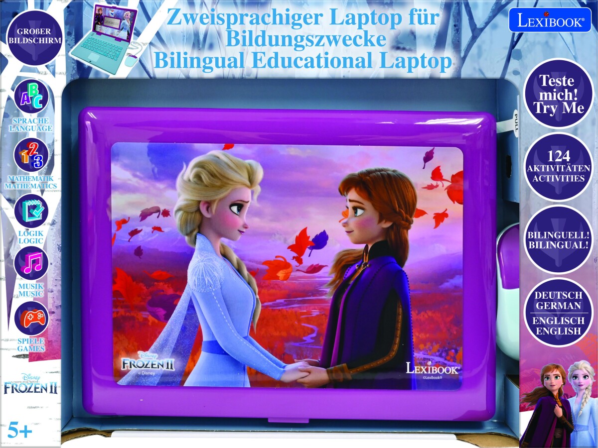 Lexibook - Frost Lærings Computer - Tosproget - Tysk Og Engelsk