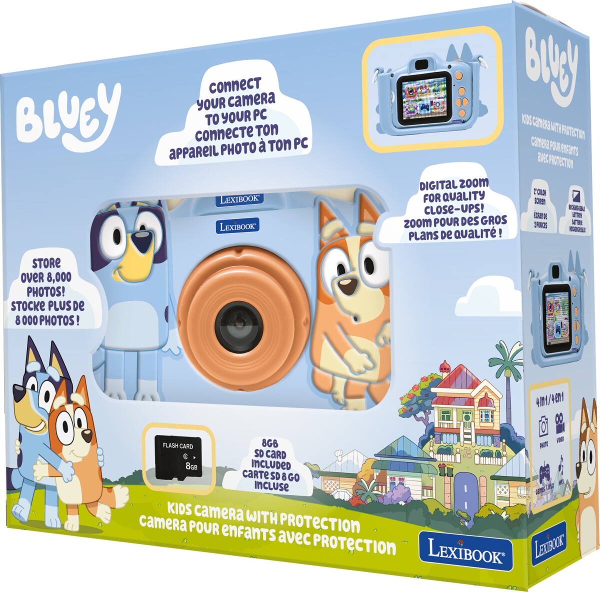Lexibook - Bluey Kids Camera With Protection - Kamera Til Børn