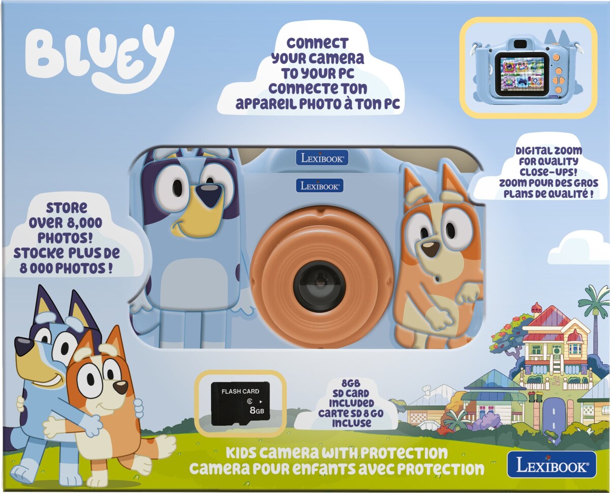 Lexibook - Bluey Kids Camera With Protection - Kamera Til Børn