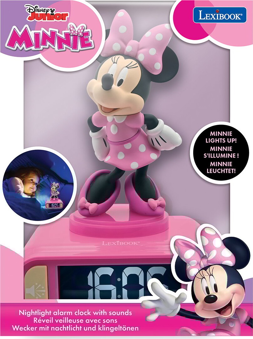 Lexibook - Minnie Mouse - Vækkeur Med Lys Til Børn - Digital
