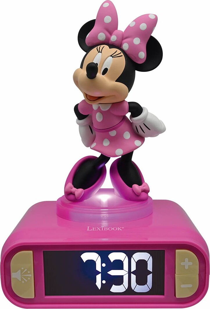 Lexibook - Minnie Mouse - Vækkeur Med Lys Til Børn - Digital