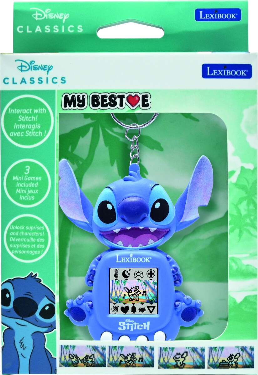 Lexibook - Stitch Elektronisk Kæledyr Spillekonsol - My Best-E