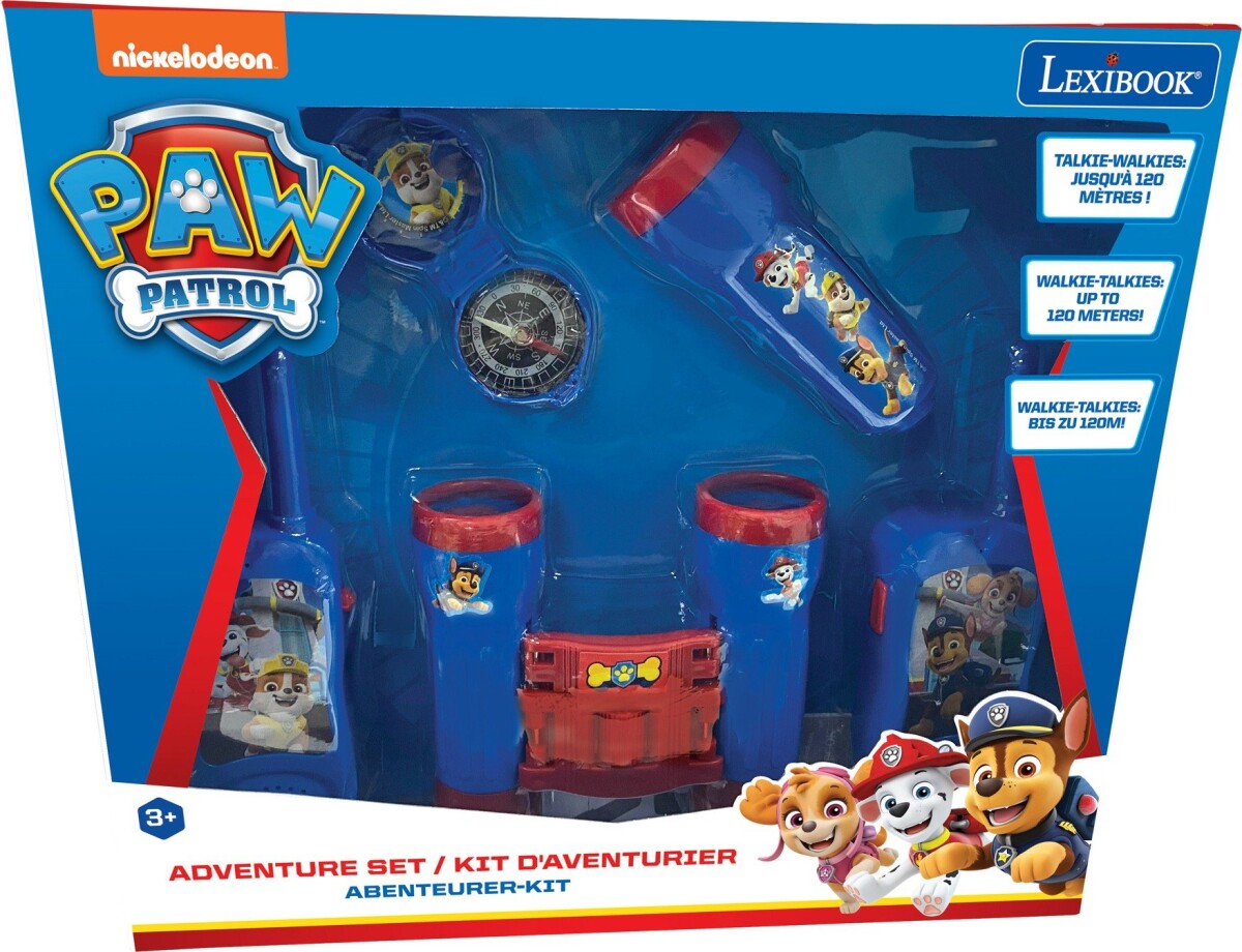 Paw Patrol - Walkie Talkie Og Kikkert Legetøjs Sæt - Lexibook