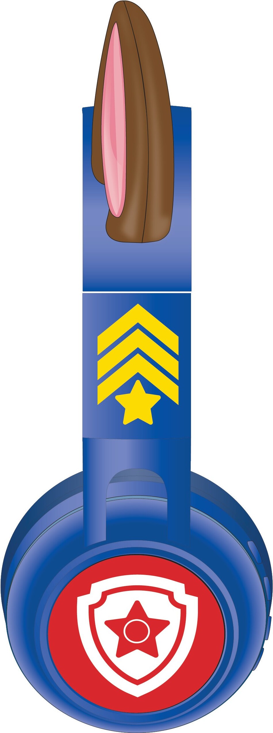 Paw Patrol - Trådløse Høretelefoner Til Børn - Med Lys - Blå