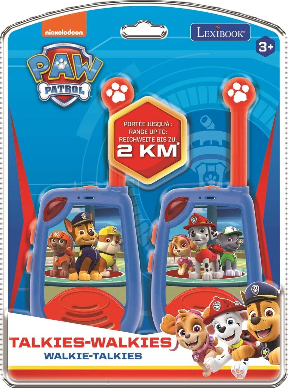 Paw Patrol Walkie Talkie Sæt 2 Km Rækkevidde Se tilbud og køb på