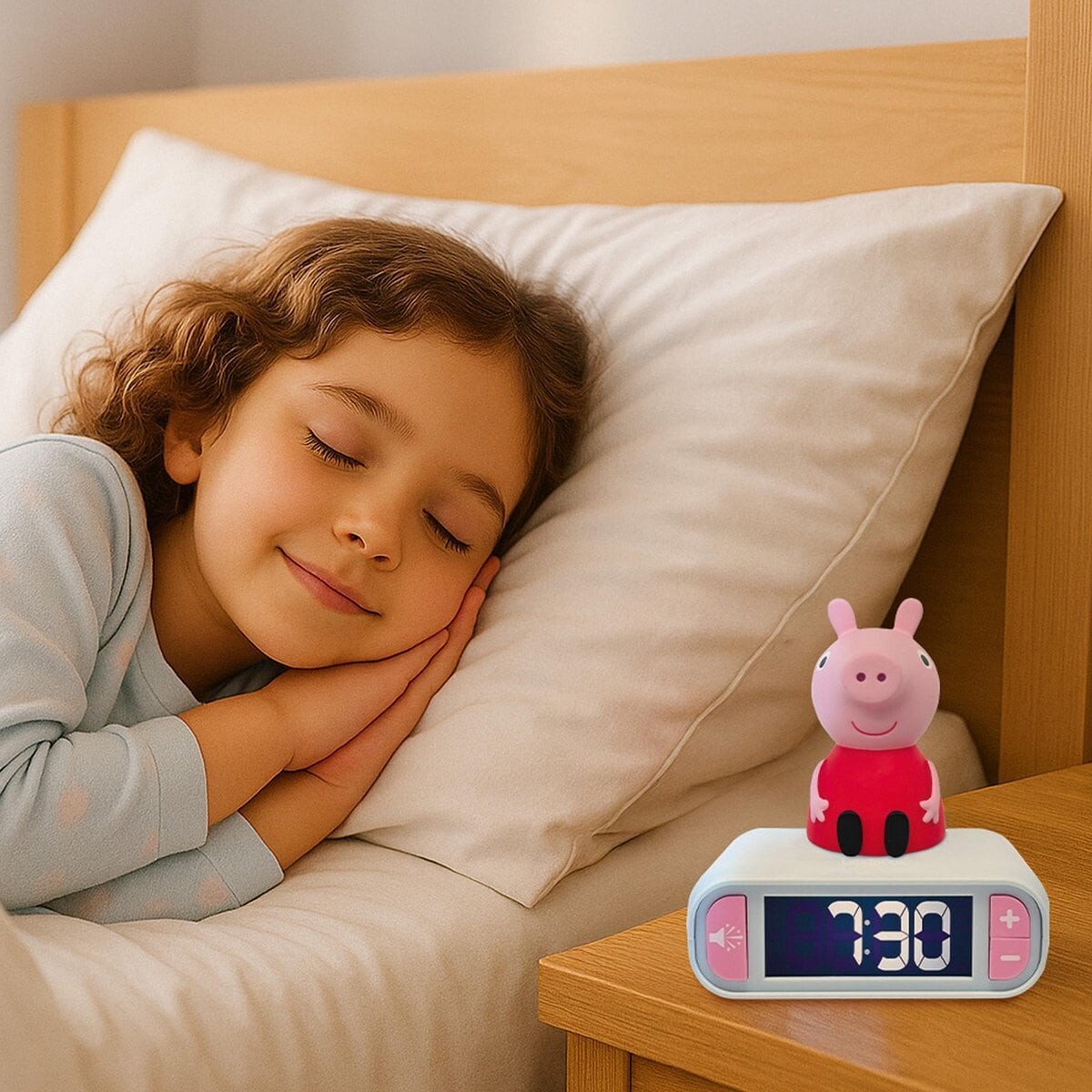 Lexibook - Peppa Pig Night Light Vækkeur Med Lyde