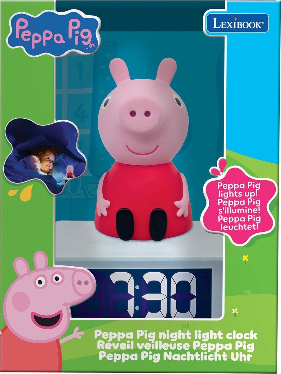 Lexibook - Peppa Pig Night Light Vækkeur Med Lyde