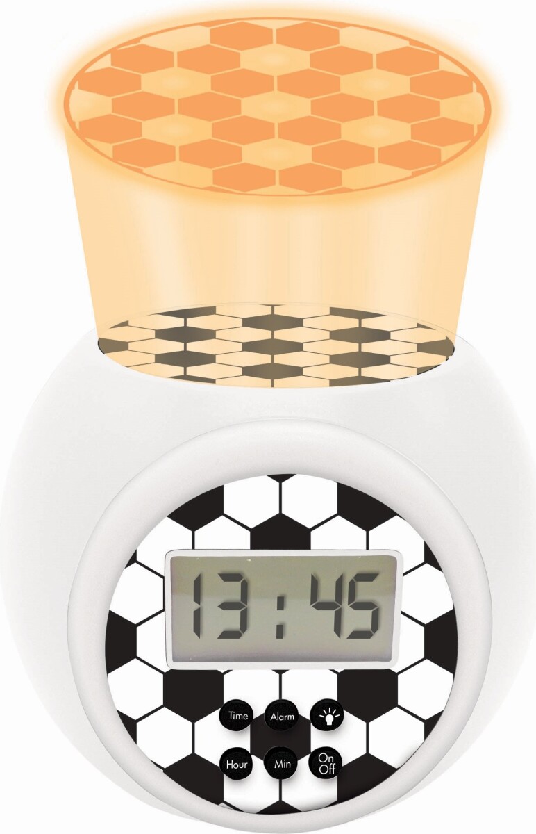 Fodbold - Vækkeur Med Projektor Og Timer - Lexibook