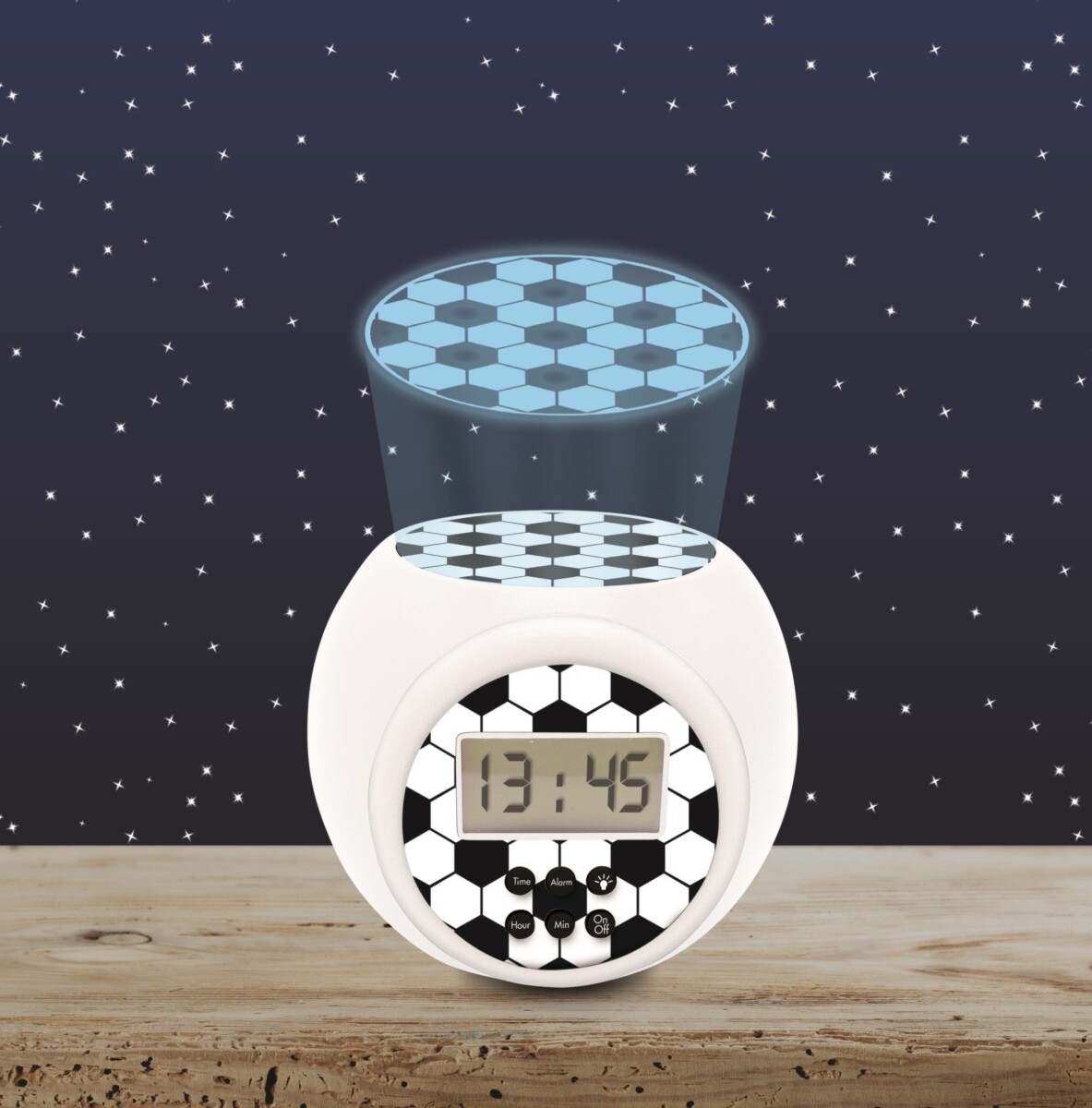 Fodbold - Vækkeur Med Projektor Og Timer - Lexibook