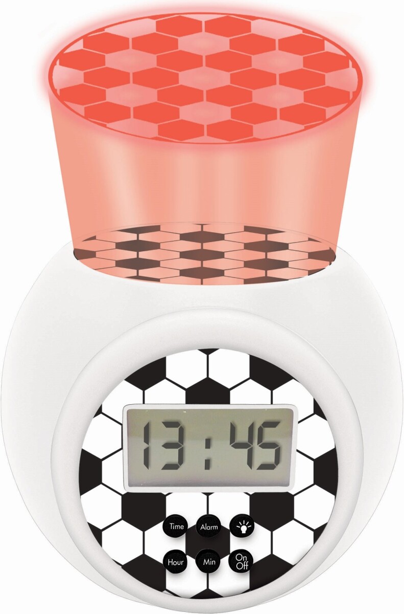 Fodbold - Vækkeur Med Projektor Og Timer - Lexibook