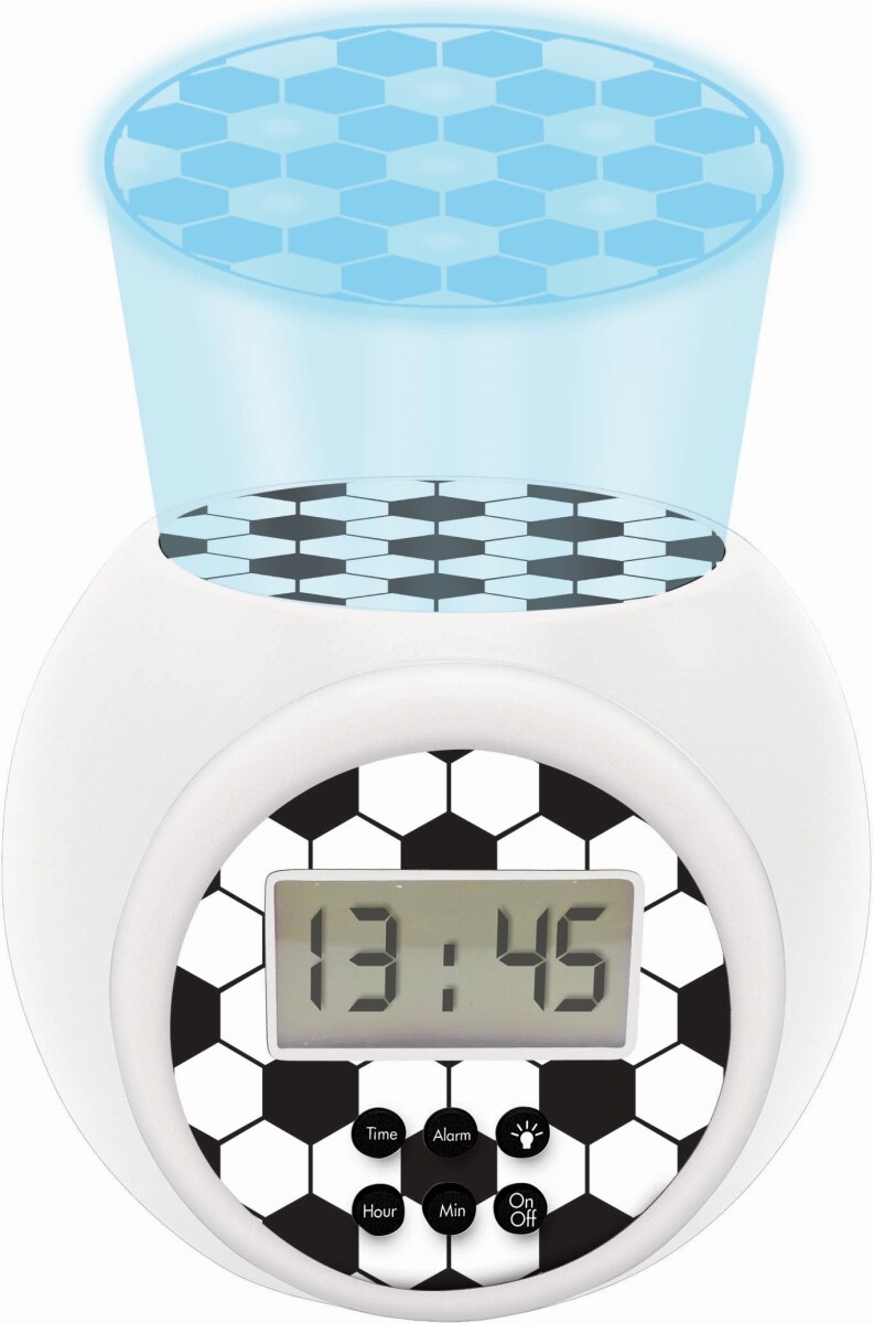 Fodbold - Vækkeur Med Projektor Og Timer - Lexibook