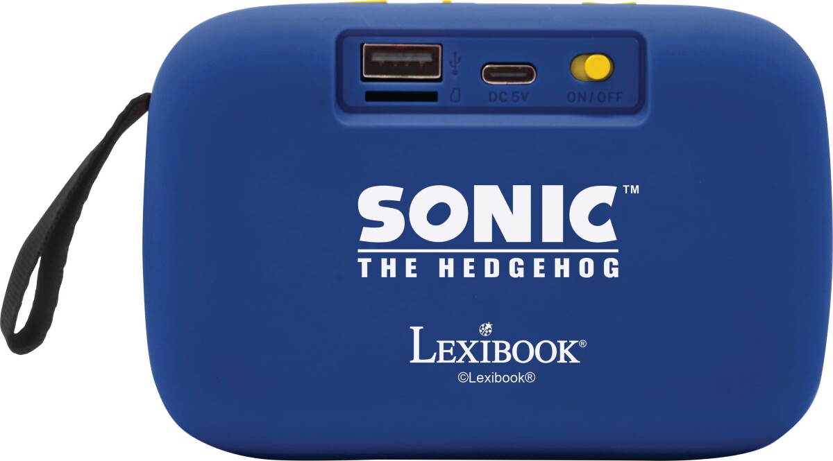 Lexibook - Sonic Bærbar Bluetooth Højtaler Til Børn - Blå