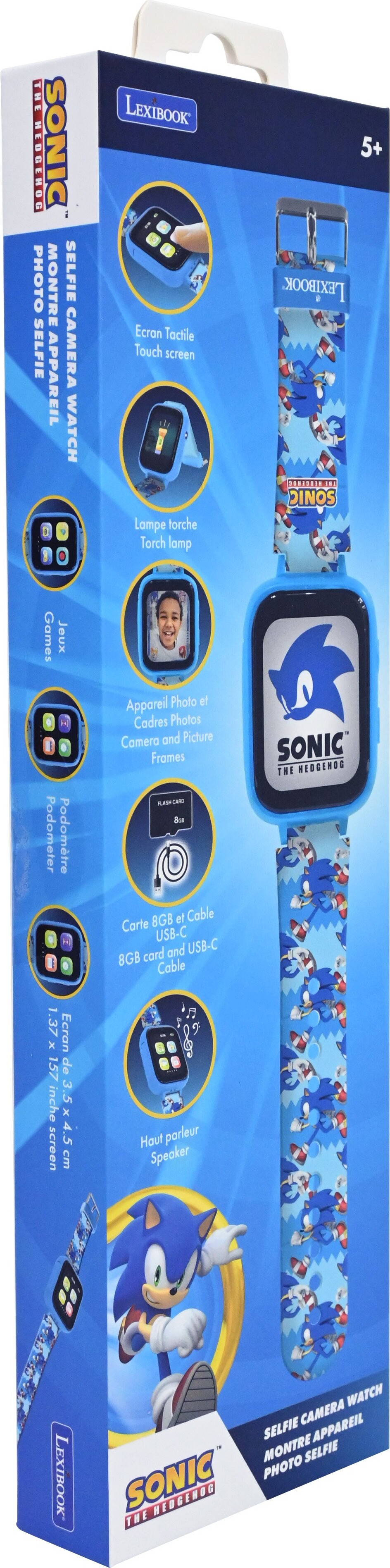 Sonic - Ur Med Kamera - Armbåndsur Til Børn - Lexibook