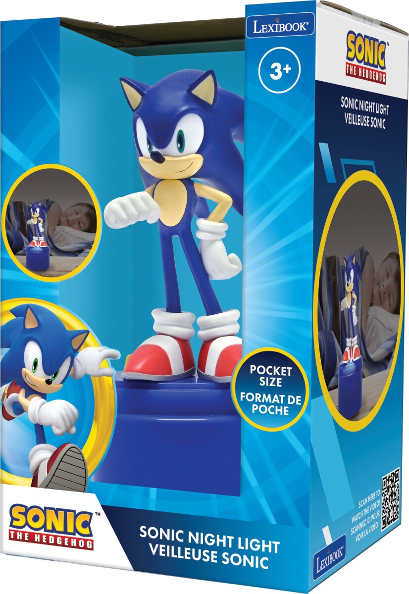 Sonic - Natlampe Til Børn - Lexibook