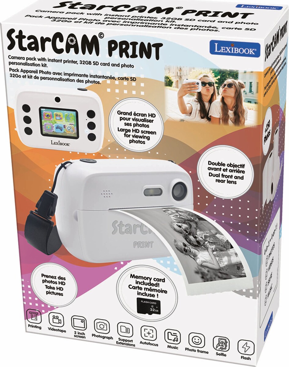 Lexibook - Starcam Print - Digital Instant Kamera Til Børn