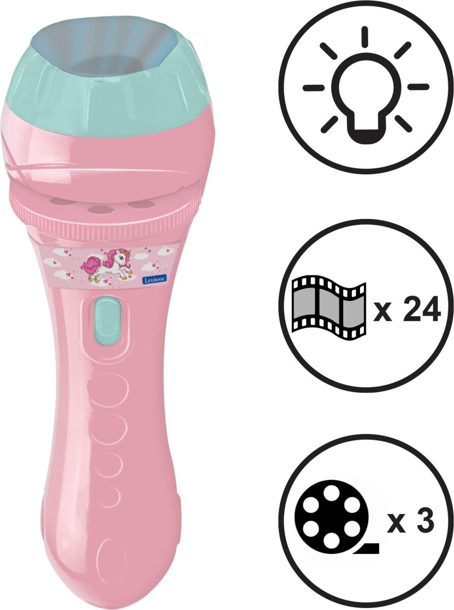 Lexibook - Enhjørning - Stories Projektor Og Lommelygte Til Børn